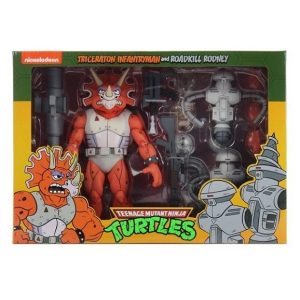 TMNT Tortugas Ninjas Cartoon Triceraton Infantriman & Roadkill Rodney